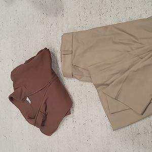 H&M beige dress pants/trousers NWT